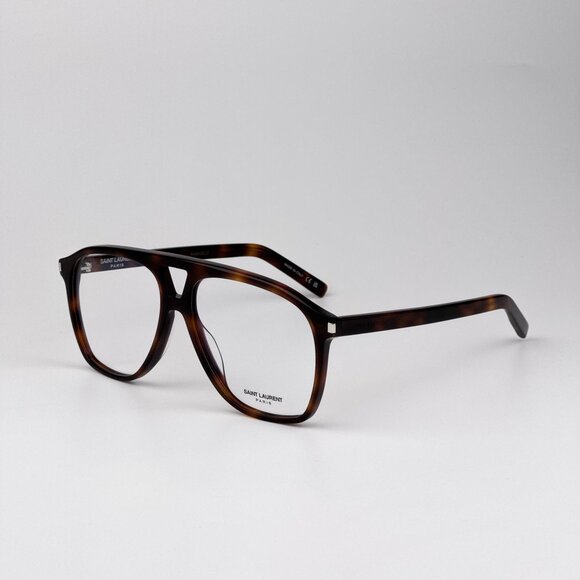 Saint Laurent DUNE Eyeglasses – Havana Pilot Frame (SL596 DUNE OPT 002) - Picture 5 of 13